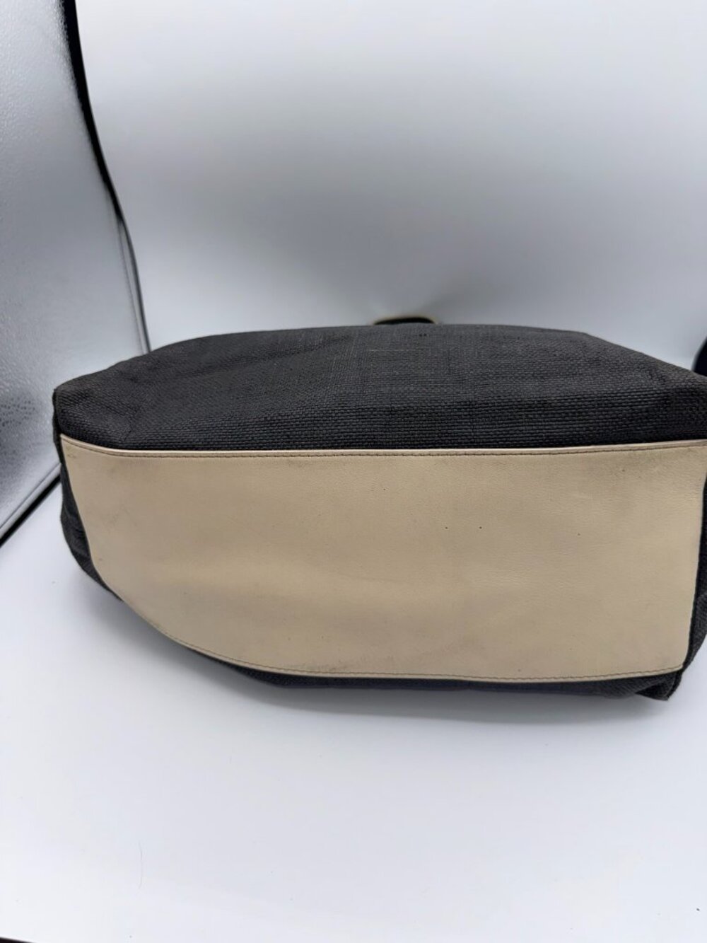 Kate Spade Black Canvas Bow Shoulder Bag Tote Purse - Picture 10 of 15
